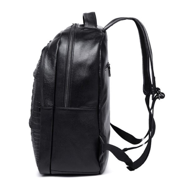 Casual  Pattern Leather Men's Backpack - Image 5