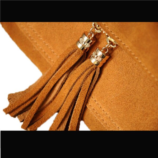 Women'S Leather Folding Cover Crossbody Bag, Tassel Pendant Crossbody Bag, One Piece Wholesale - Image 5