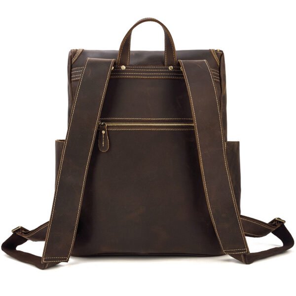 Men's leather backpack - Image 4