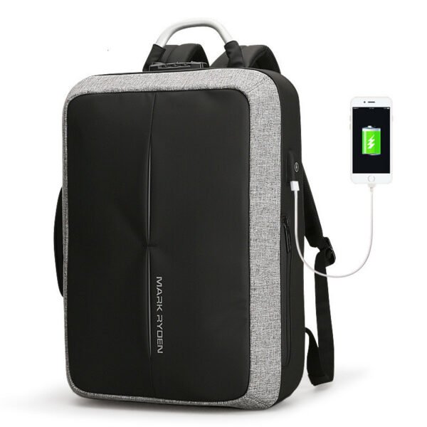 Men's backpack rechargeable usb computer bag