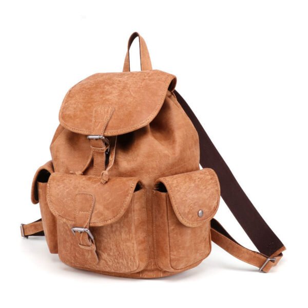 Vintage leather casual backpack - Image 5