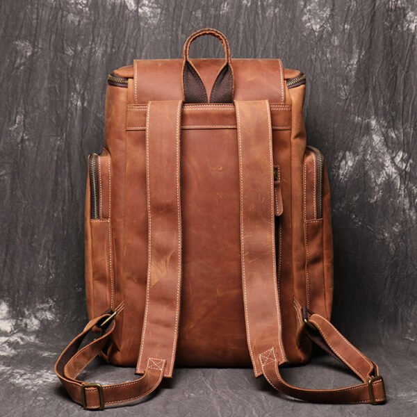 Men's Backpack Crazy Horse Leather - Image 5