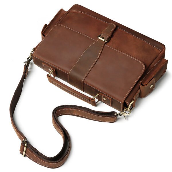 Business leather men's briefcase - Image 4