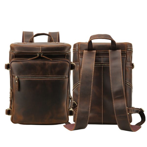 Leather backpack - Image 4