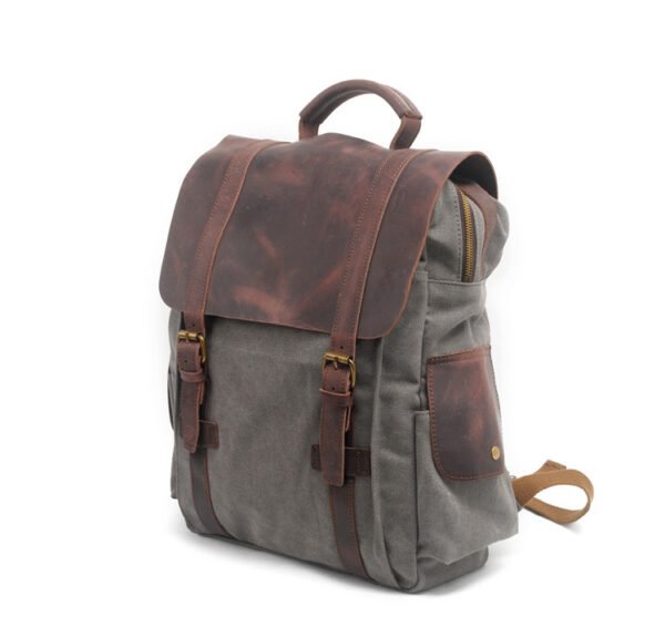 Vintage canvas backpack - Image 5