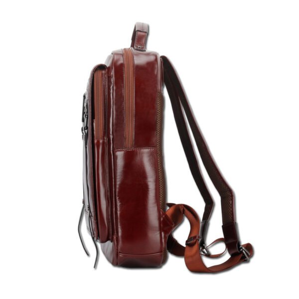 Fashion large-capacity portable leather backpack - Image 4