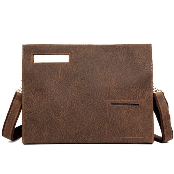 Casual Leather Handbag One Shoulder Messenger Bag Crazy Horse - Image 5