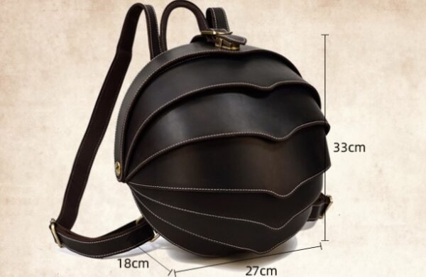 Vintage Leather Creative Backpack Personality Beetle - Image 8