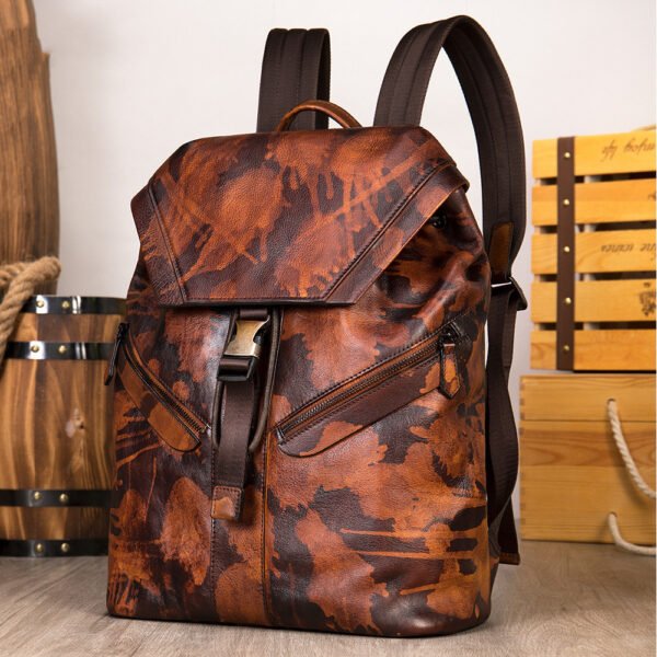 First layer leather travel backpack - Image 3