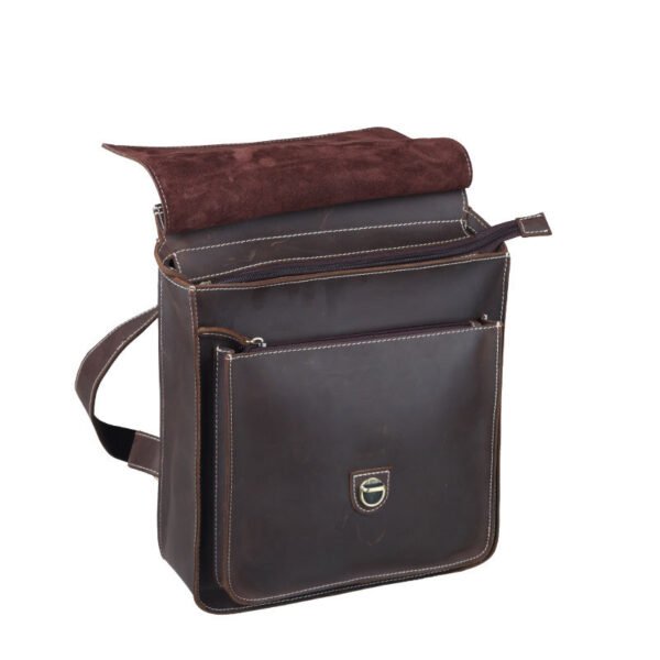 British College style leather backpack - Image 2