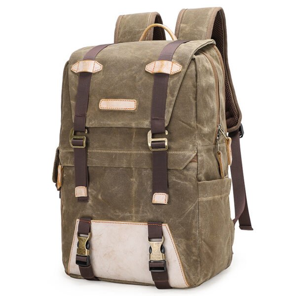 Ancient waterproof canvas casual backpack - Image 4