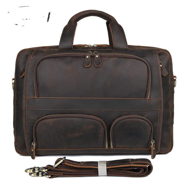 Top Qaulity Brand Briefcase Bag For Men Male Business Bag Vintage Designer - Image 2