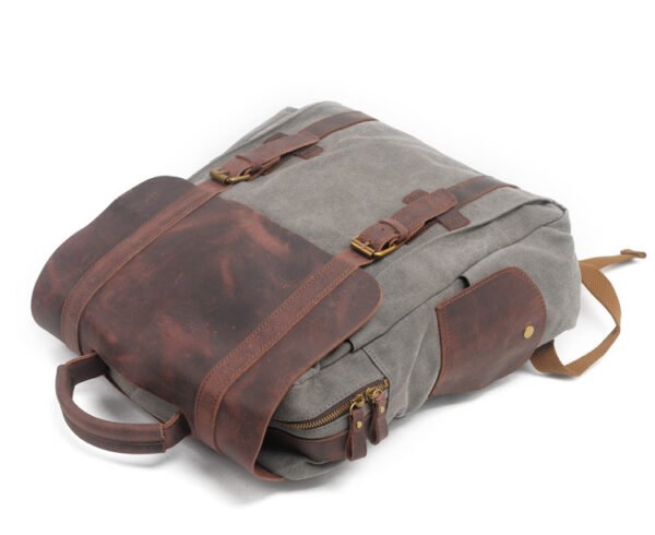 Vintage canvas backpack - Image 2