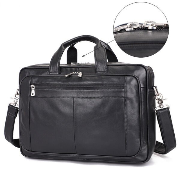 Top Qaulity Brand Briefcase Bag For Men Male Business Bag Vintage Designer - Image 4