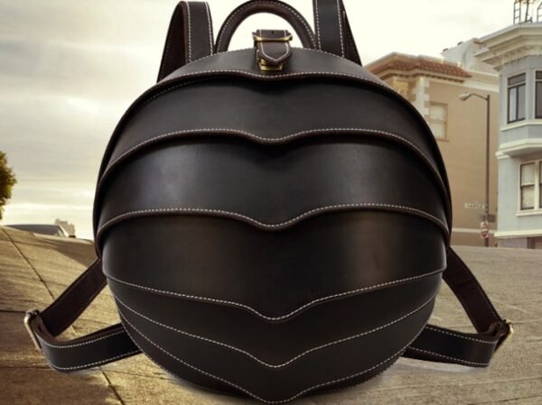 Vintage Leather Creative Backpack Personality Beetle - Image 5