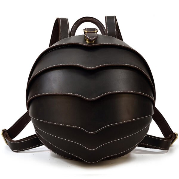 Vintage Leather Creative Backpack Personality Beetle - Image 3