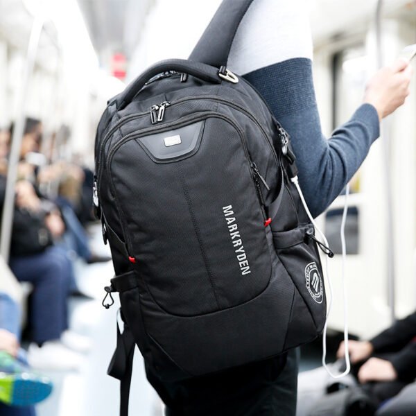 Backpack male external usb charging backpack business computer bag male travel bag - Image 2