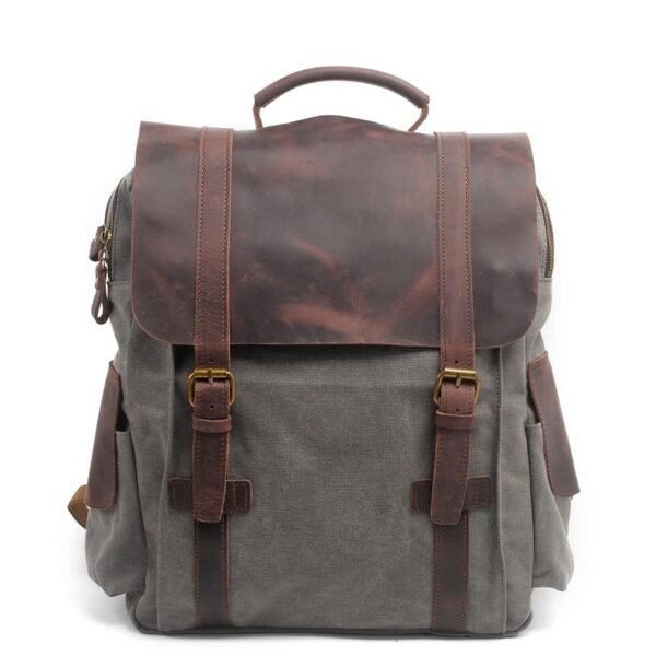 Vintage canvas backpack - Image 7