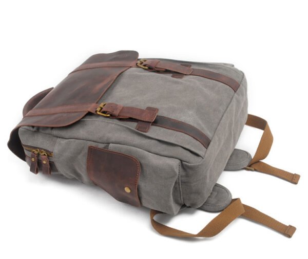 Vintage canvas backpack - Image 3