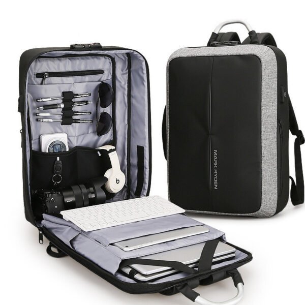 Men's backpack rechargeable usb computer bag - Image 3