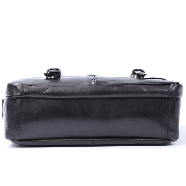 Casual Top Layer Leather Briefcase - Image 2