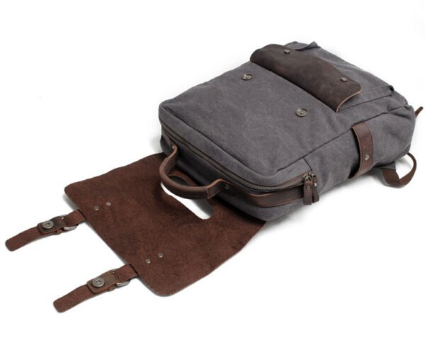 Vintage canvas backpack - Image 7