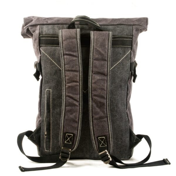 Contrast Color Pepper And Salt Scroll Backpack - Image 2