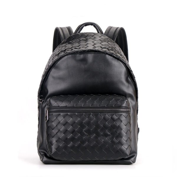 Men's New Woven Backpack Large-capacity School Bag - Image 3