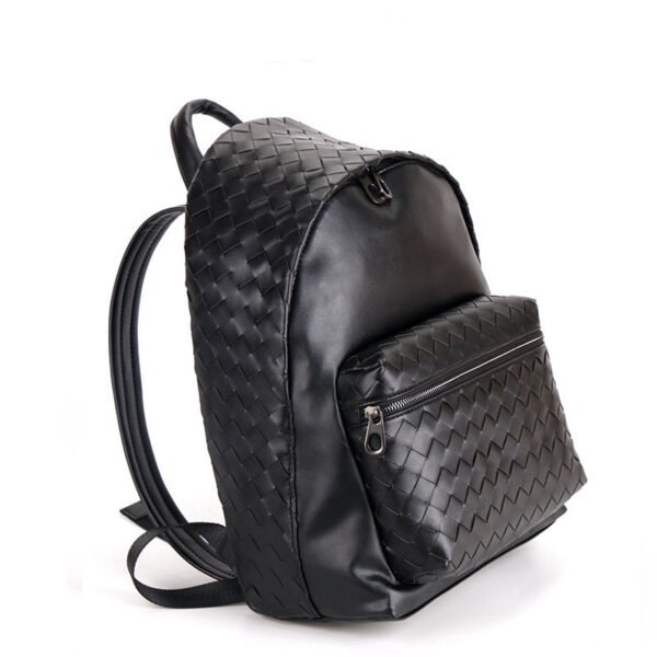 Men's New Woven Backpack Large-capacity School Bag