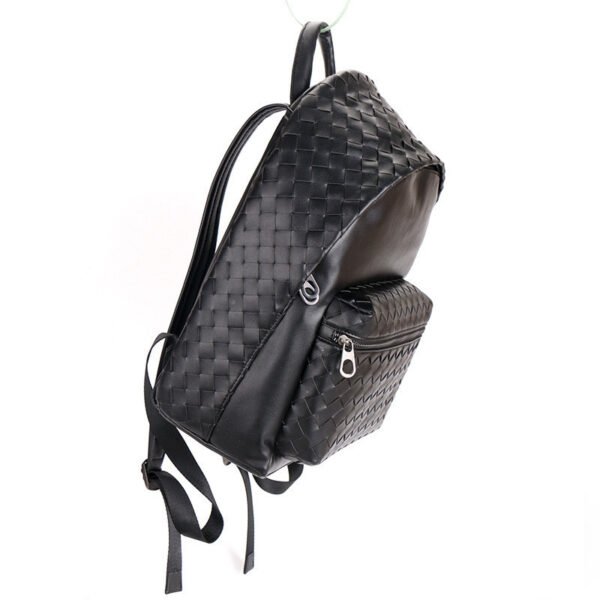 Men's New Woven Backpack Large-capacity School Bag - Image 2