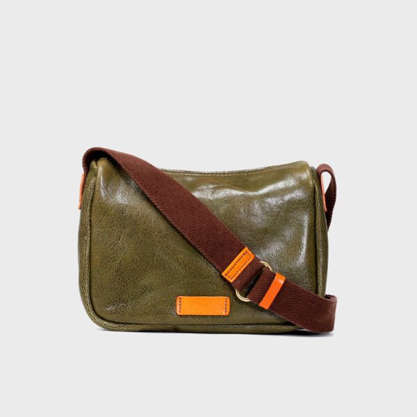 Cowhide Vintage Shoulder Messenger Bag - Image 2